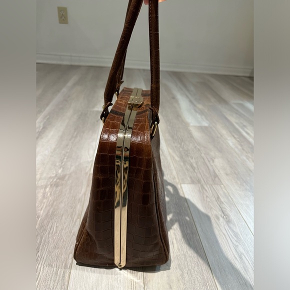 Vintage Italian leather 1950 bag - Picture 5 of 9